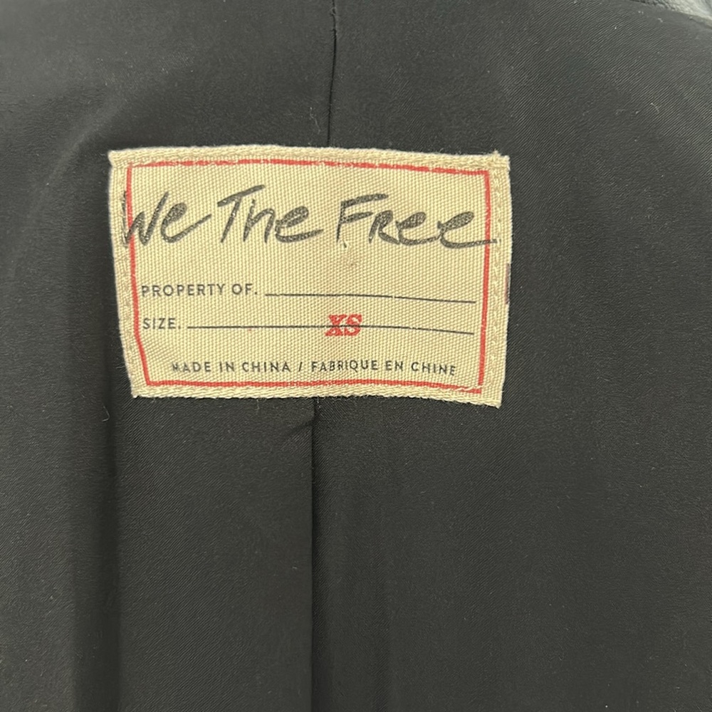 We The Free Black Vegan Leather Blazer - Picture 8 of 9